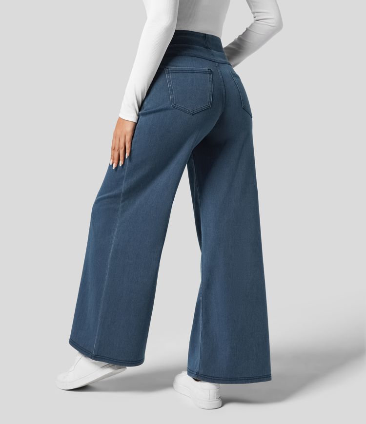 Evie | Pantaloni Elastici Confortabili cu Talie Înaltă