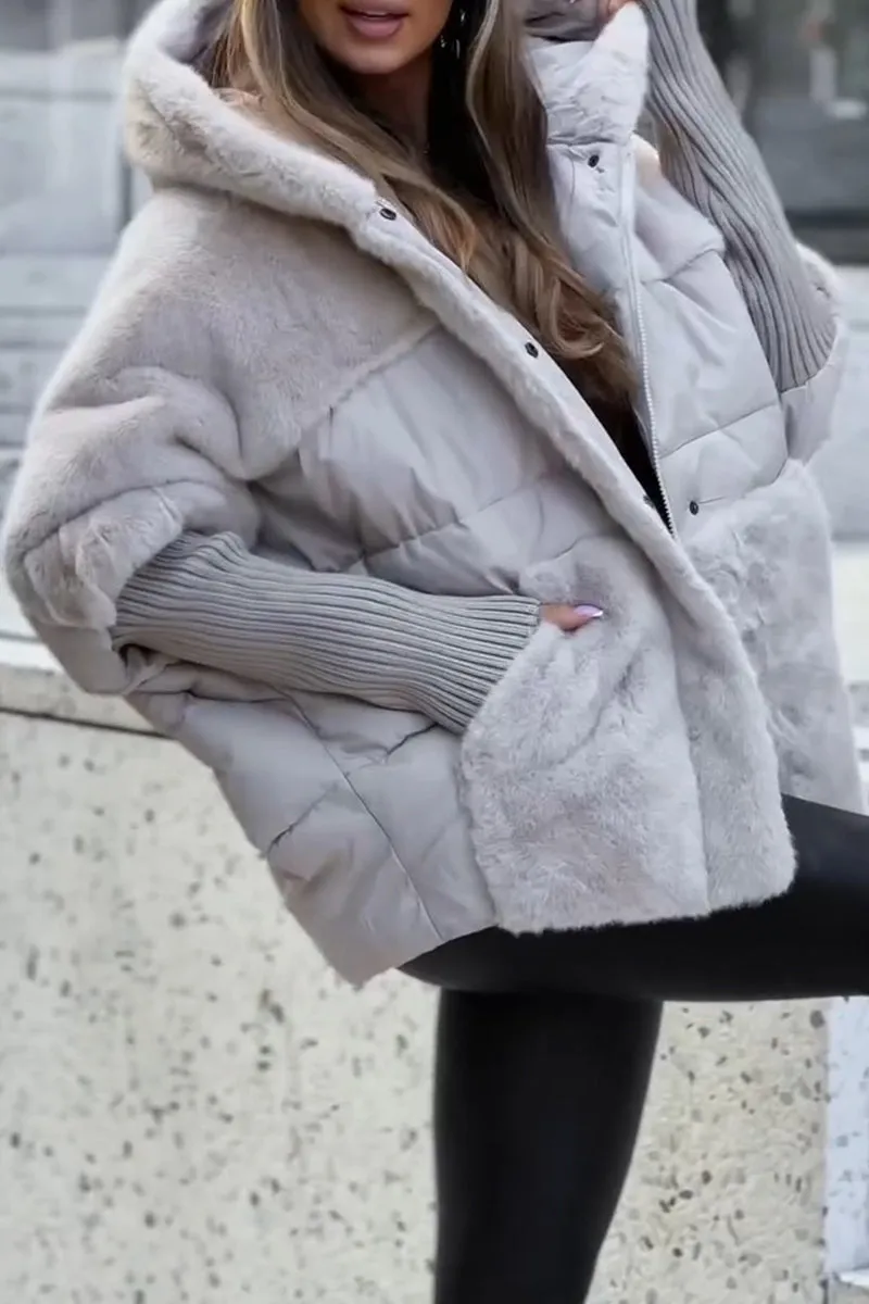 Dagmara™ - Nowoczesna i Luksusowa Kurtka Bomber z Kapturem