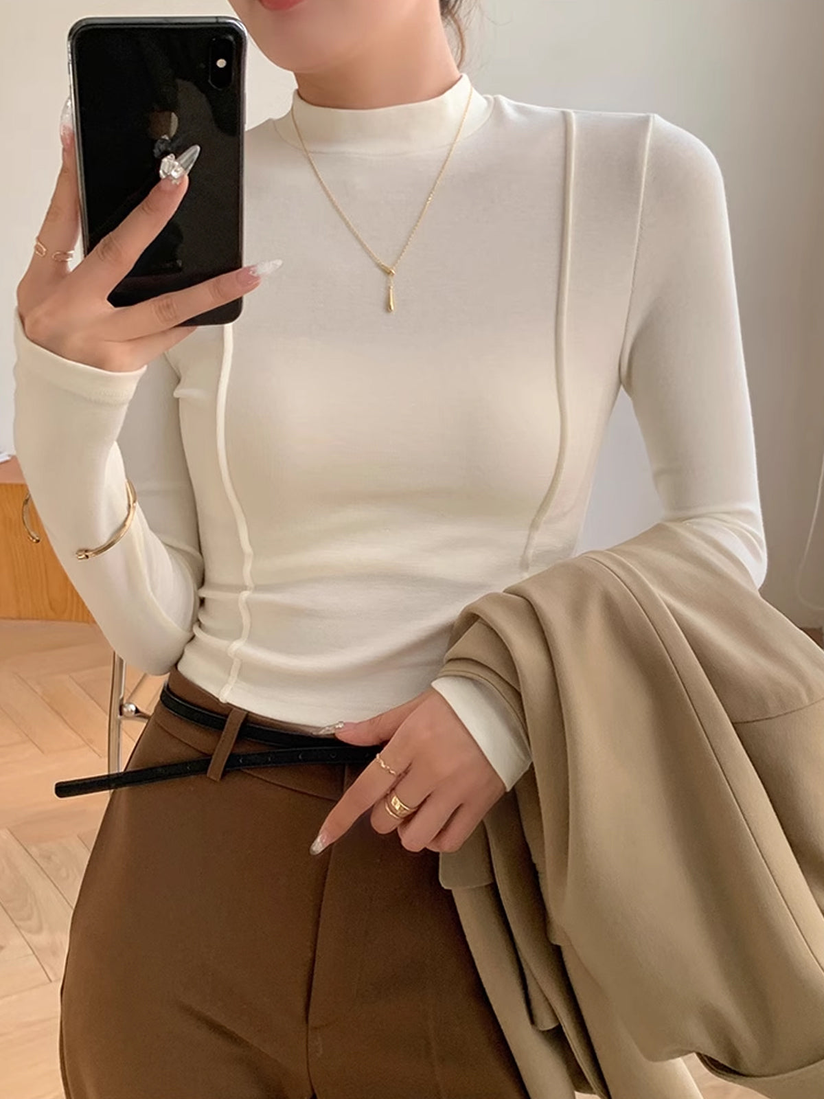 Bluza z Pipingiem z Prostej Jersey