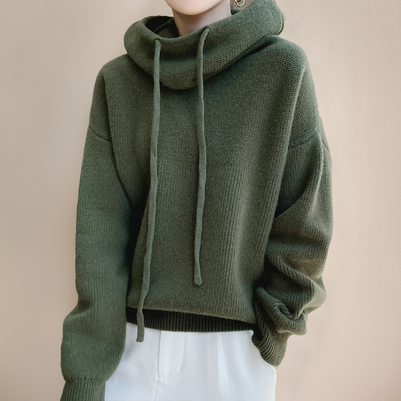 Teofila - Elegancki sweter z golfem