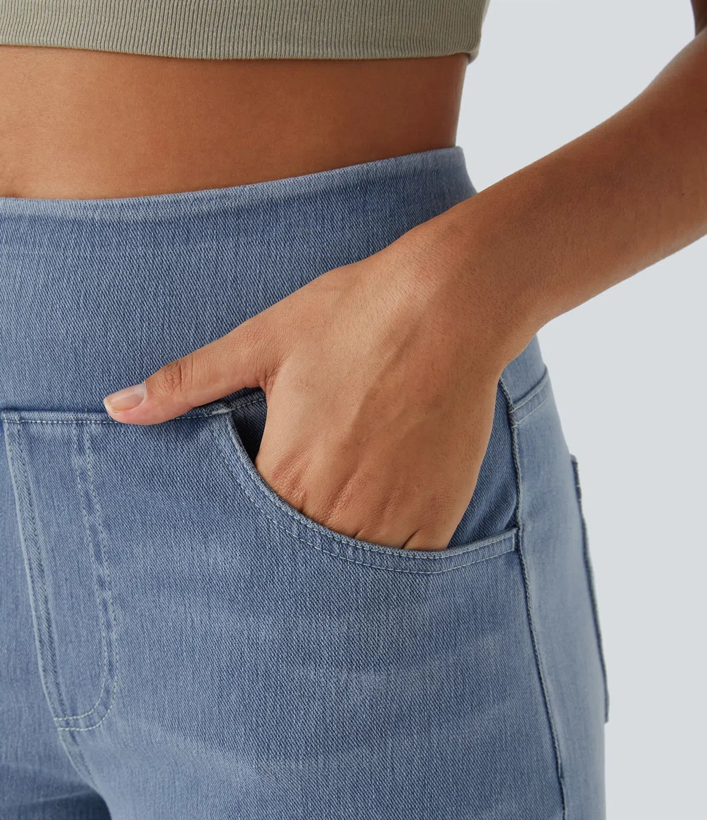 Evie | Pantaloni Elastici Confortabili cu Talie Înaltă