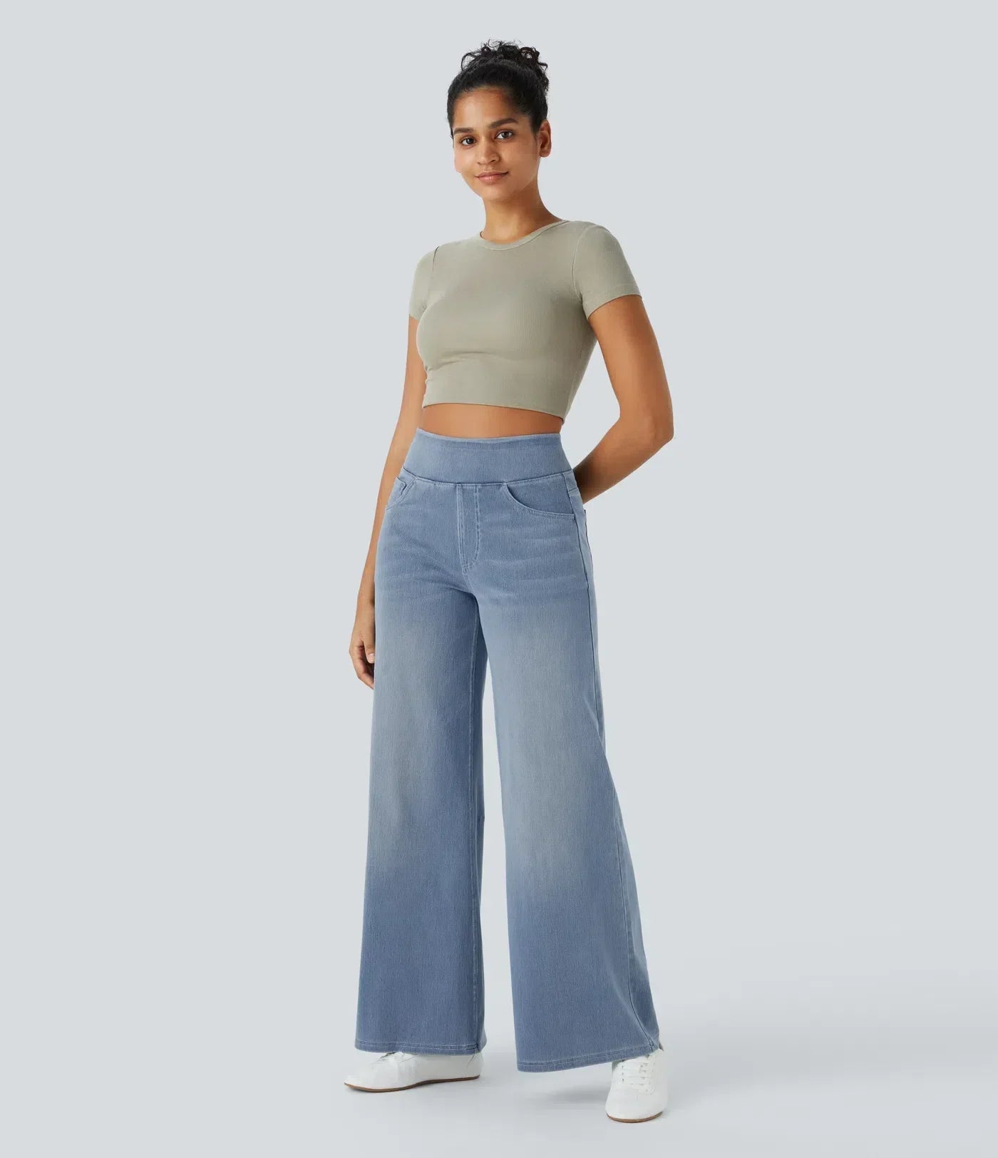 Evie | Pantaloni Elastici Confortabili cu Talie Înaltă
