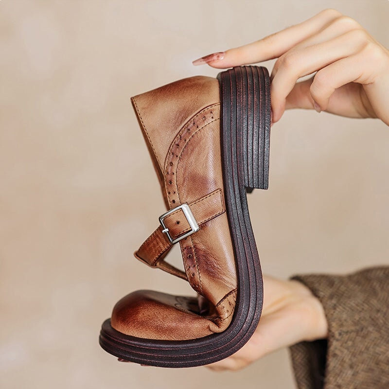 Wera - Eleganckie Skórzane Buty