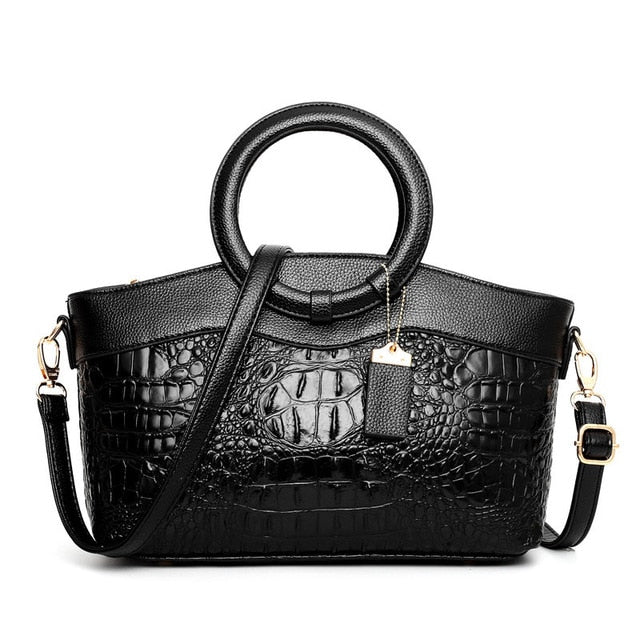 Matilda | Elegancka ręcznie robiona torba Croco ze skóry
