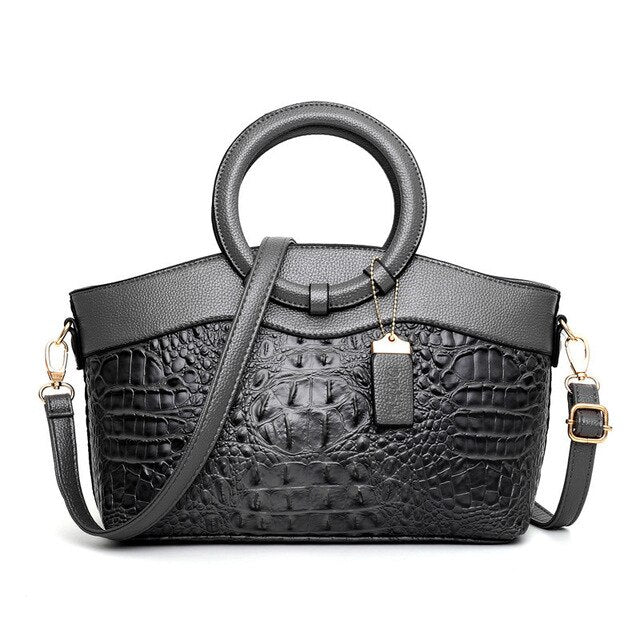 Matilda | Elegancka ręcznie robiona torba Croco ze skóry