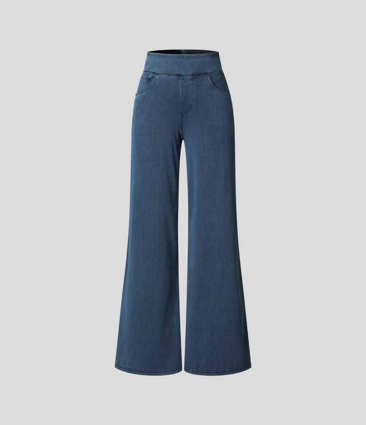 Evie | Pantaloni Elastici Confortabili cu Talie Înaltă