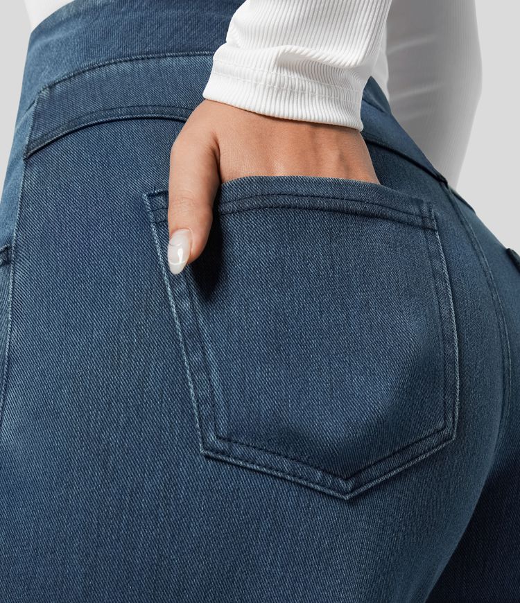 Evie | Pantaloni Elastici Confortabili cu Talie Înaltă
