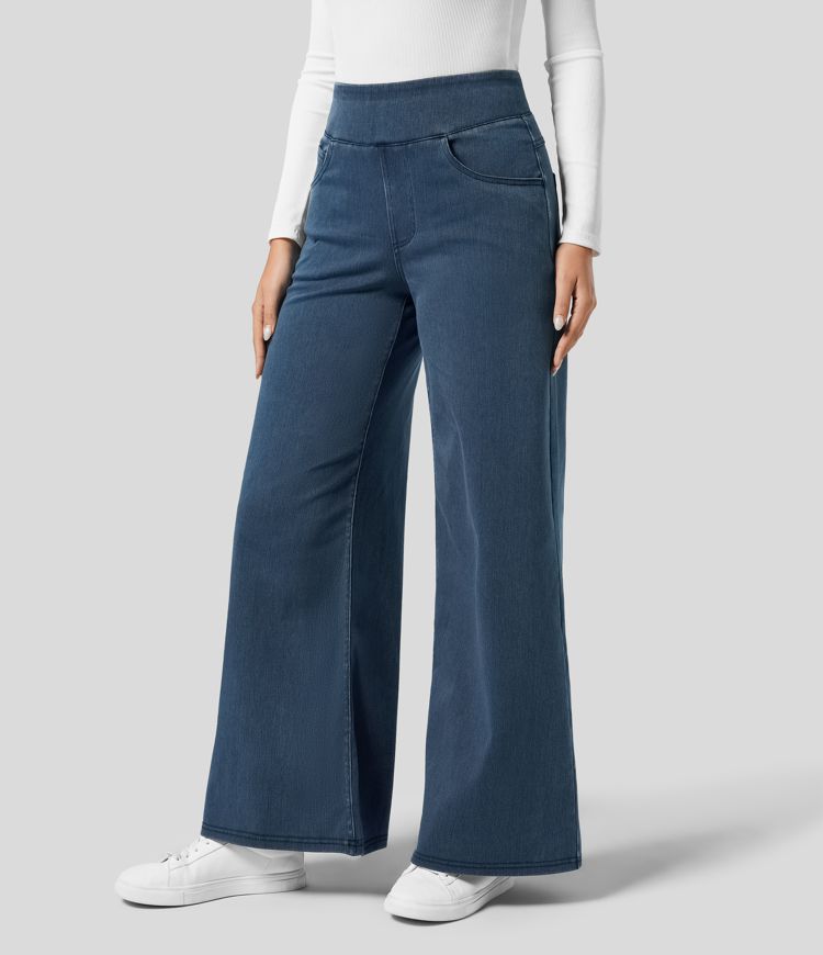 Evie | Pantaloni Elastici Confortabili cu Talie Înaltă