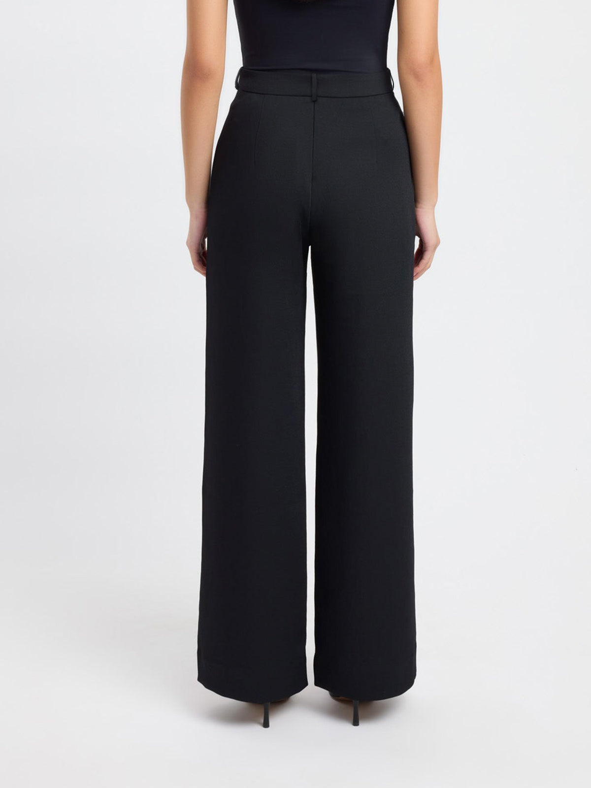 Spodnie Proste Business Casual z Kieszeniami