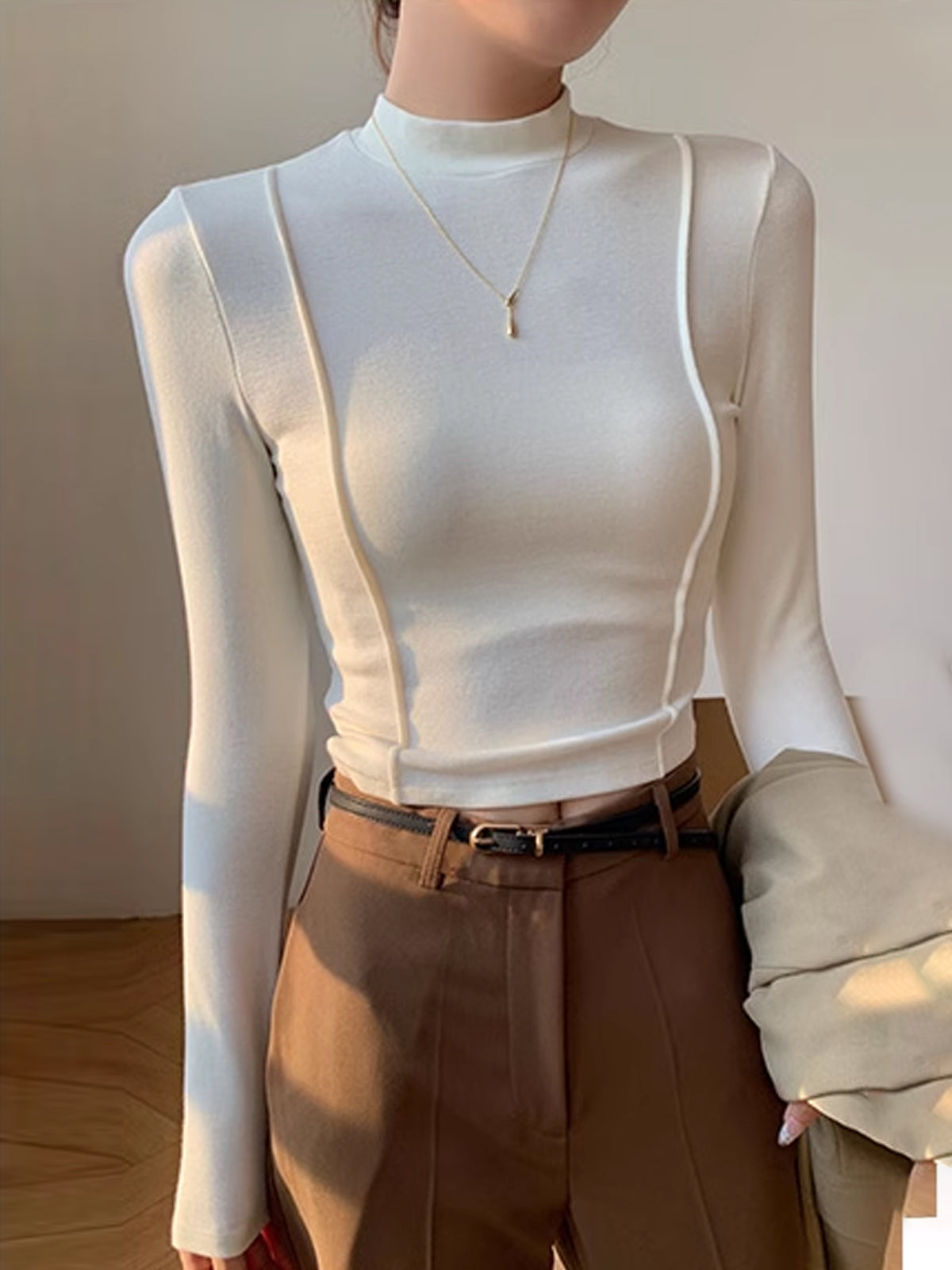 Bluza z Pipingiem z Prostej Jersey