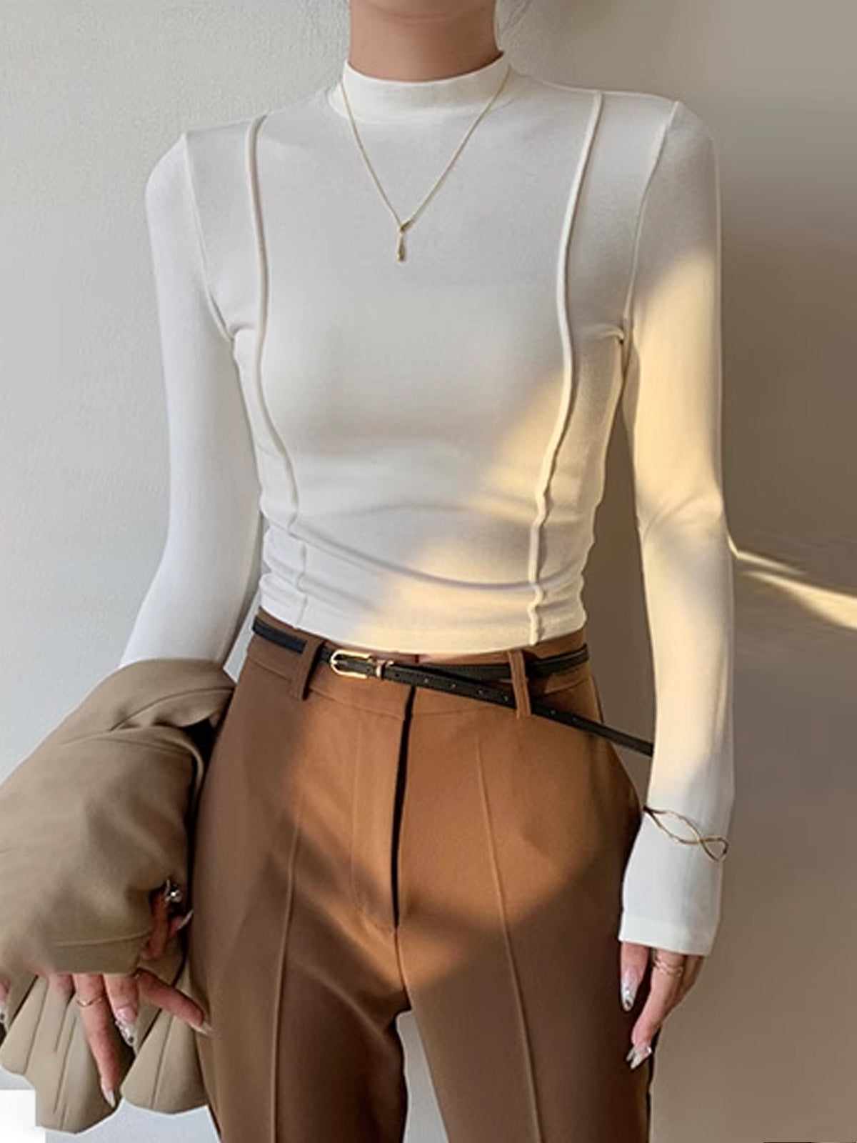 Bluza z Pipingiem z Prostej Jersey