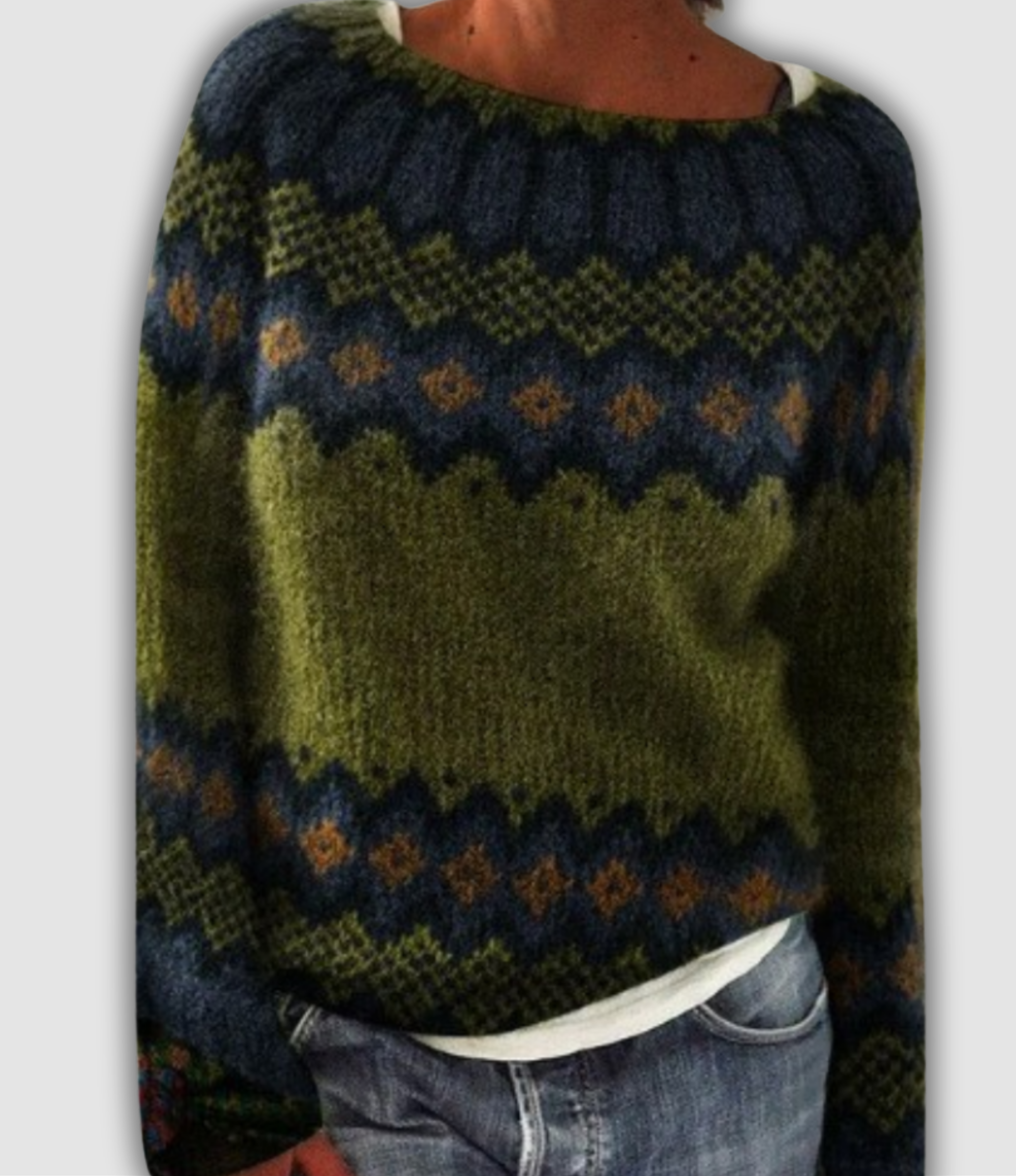 Malea - Przytulny Retro Sweter
