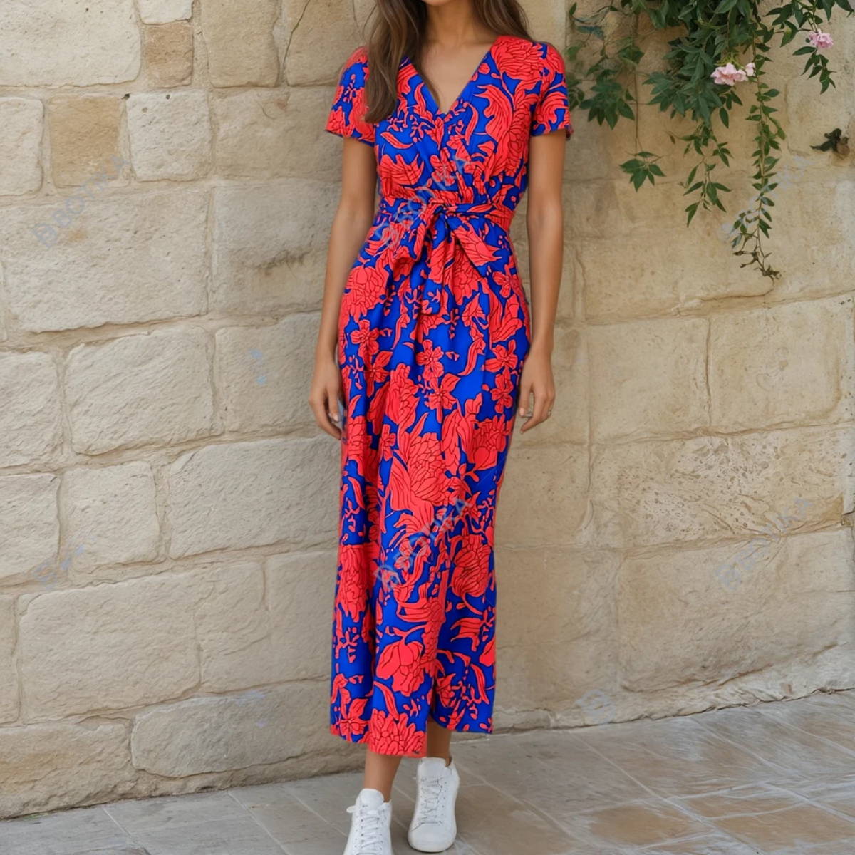 Florence – Sukienka | Damska | Luźny krój i kolorowy styl | Letni i wygodny look | IVY&CO