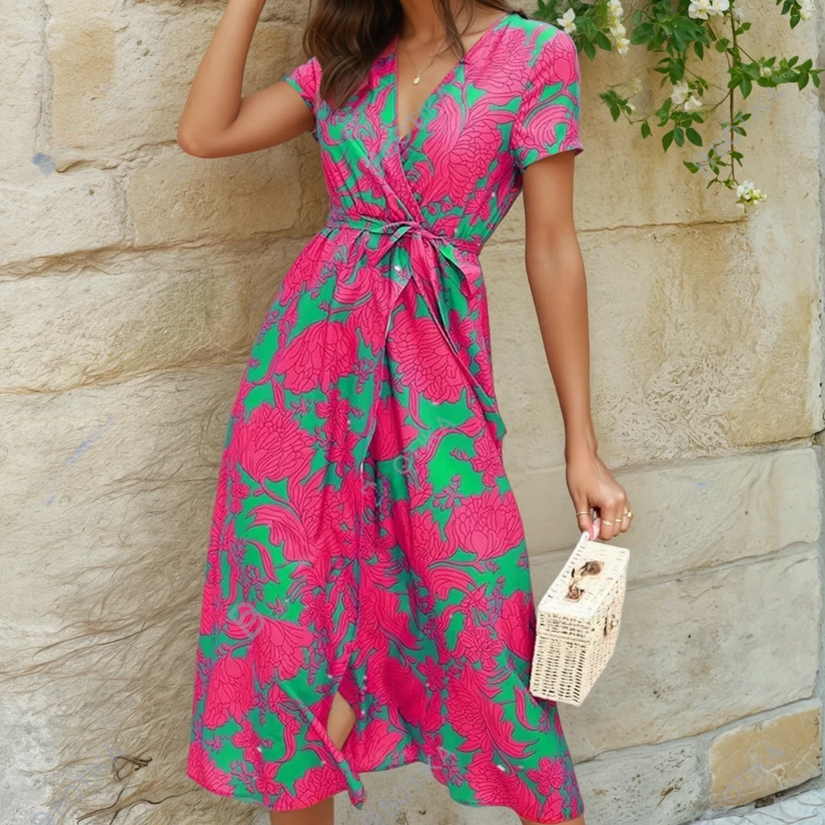Florence – Sukienka | Damska | Luźny krój i kolorowy styl | Letni i wygodny look | IVY&CO