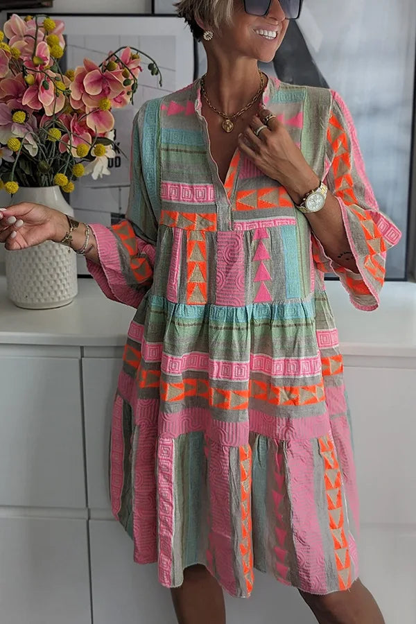 Juliane – Sukienka Boho z Falbankami