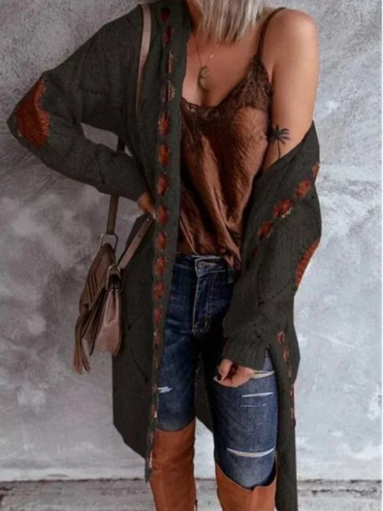 Amalia - Vintage Sweter z Kapturem