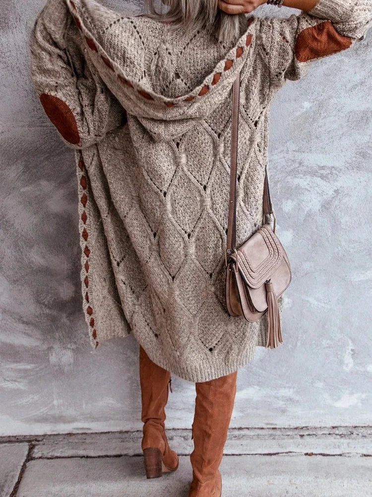 Amalia - Vintage Sweter z Kapturem