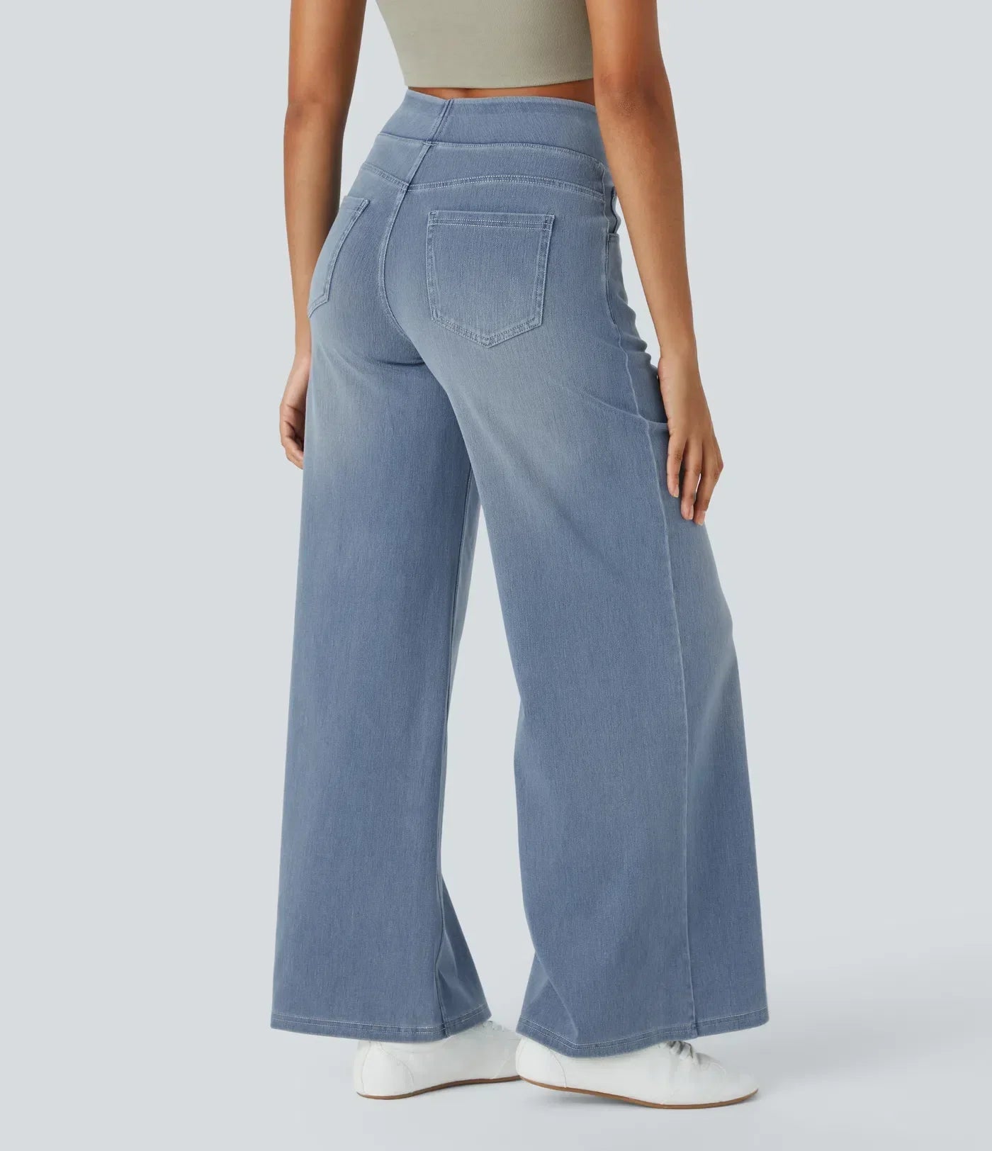 Evie | Pantaloni Elastici Confortabili cu Talie Înaltă