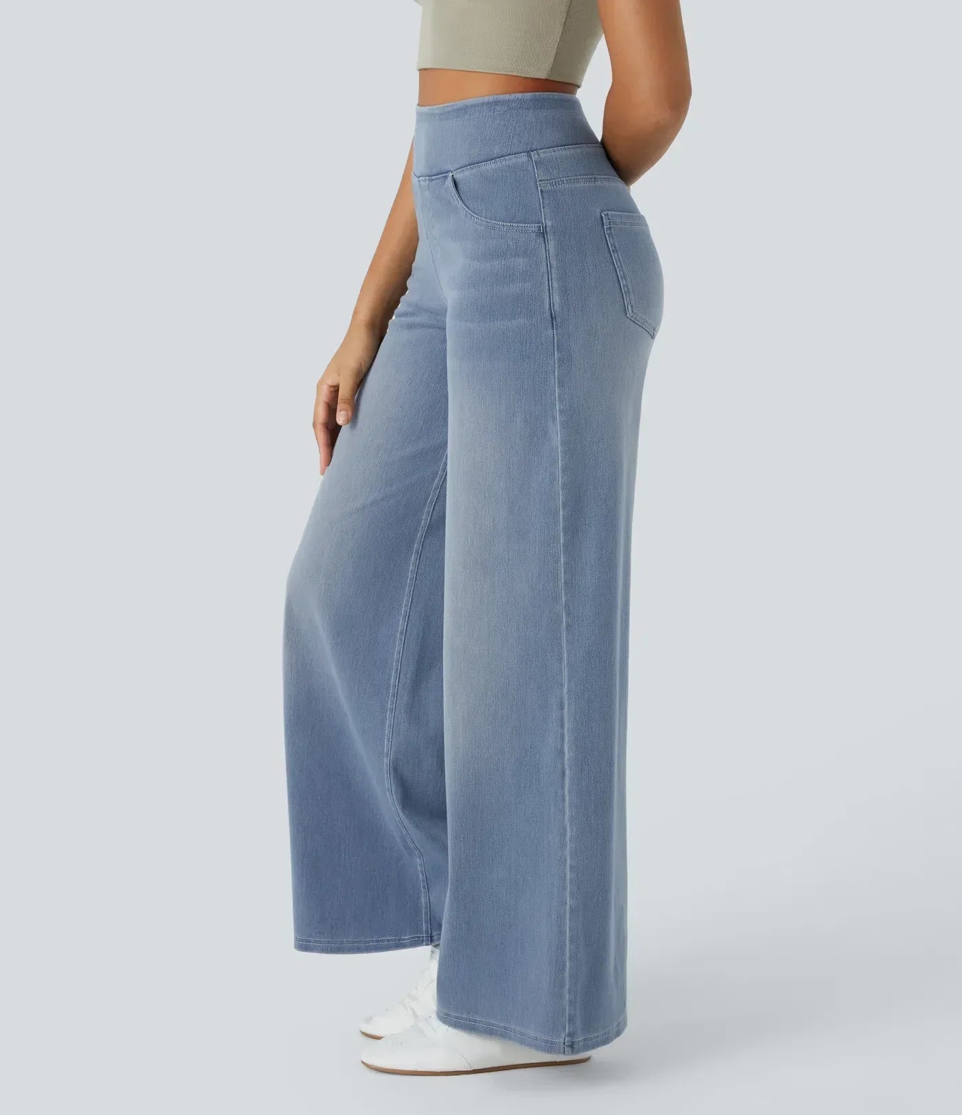 Evie | Pantaloni Elastici Confortabili cu Talie Înaltă
