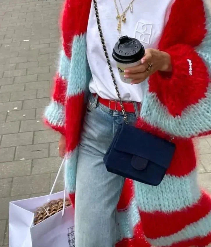 Sue | Oversize Miękki Długi Kardigan