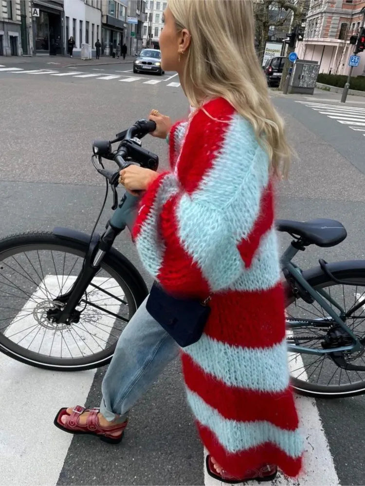 Sue | Oversize Miękki Długi Kardigan