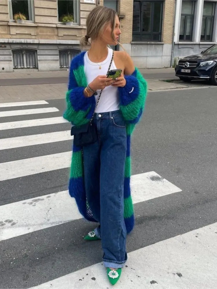 Sue | Oversize Miękki Długi Kardigan
