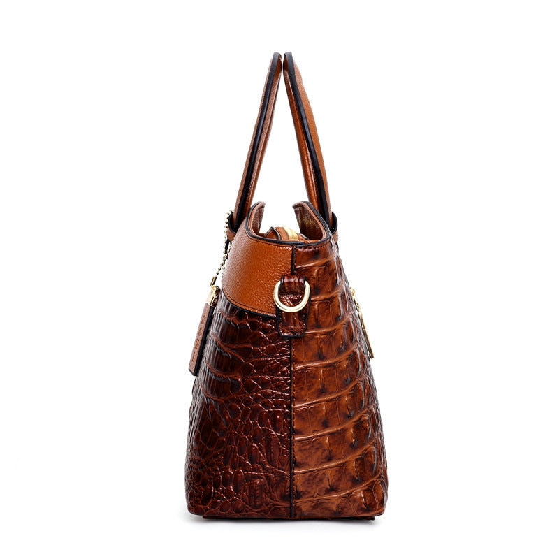 Matilda | Elegancka ręcznie robiona torba Croco ze skóry