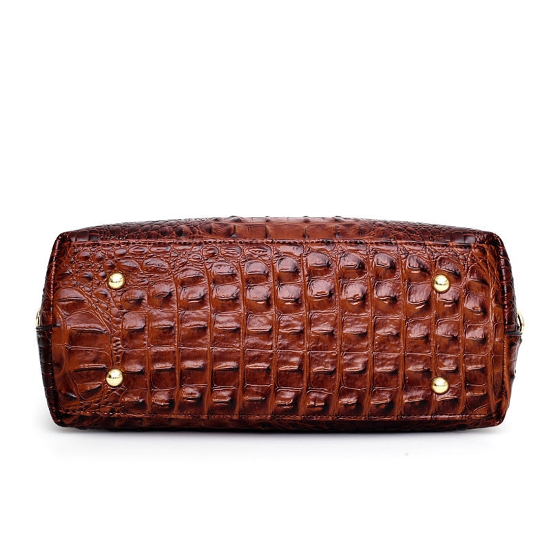 Matilda | Elegancka ręcznie robiona torba Croco ze skóry