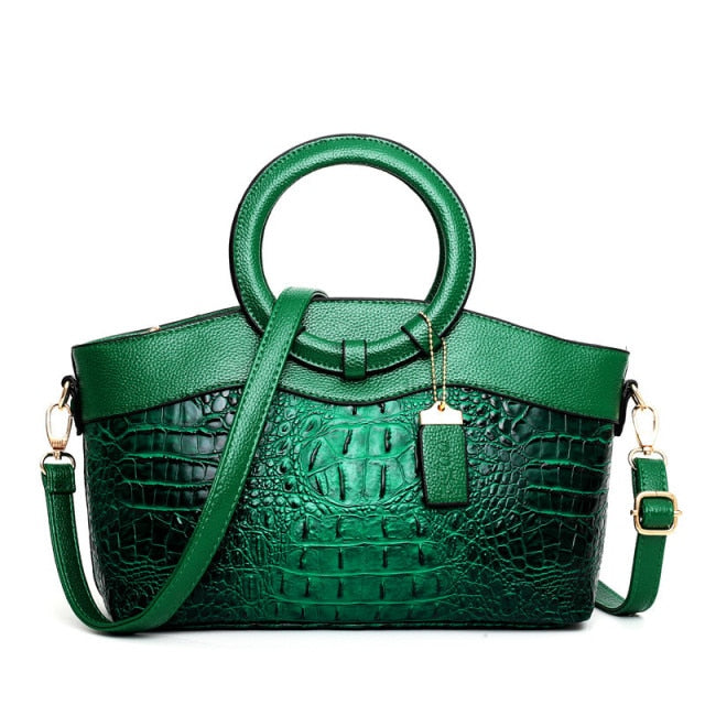 Matilda | Elegancka ręcznie robiona torba Croco ze skóry