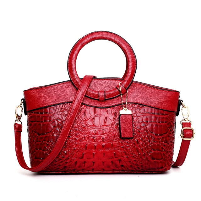 Matilda | Elegancka ręcznie robiona torba Croco ze skóry