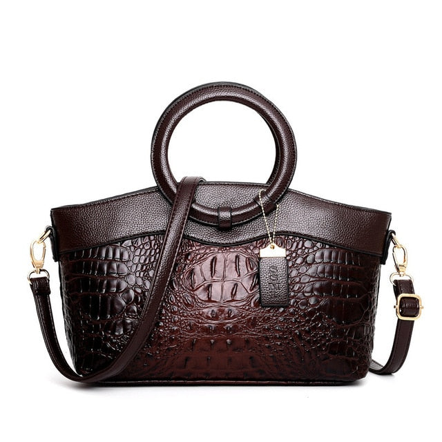 Matilda | Elegancka ręcznie robiona torba Croco ze skóry