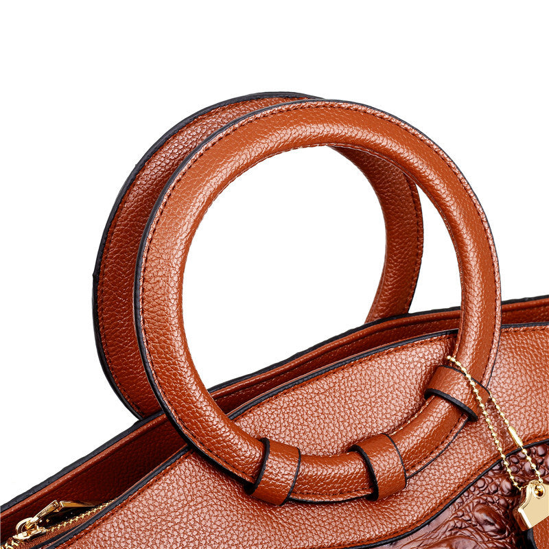 Matilda | Elegancka ręcznie robiona torba Croco ze skóry