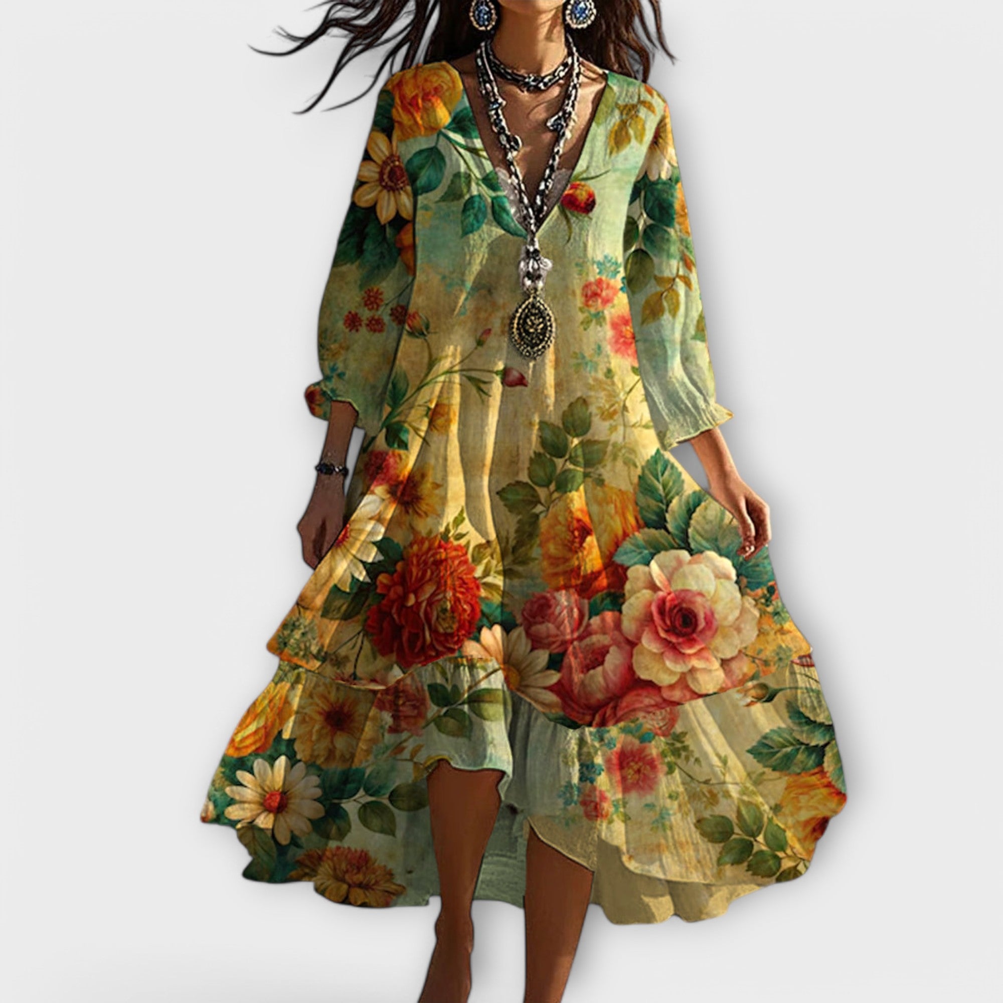 Seraphine | Rochie Midi Vintage Boho