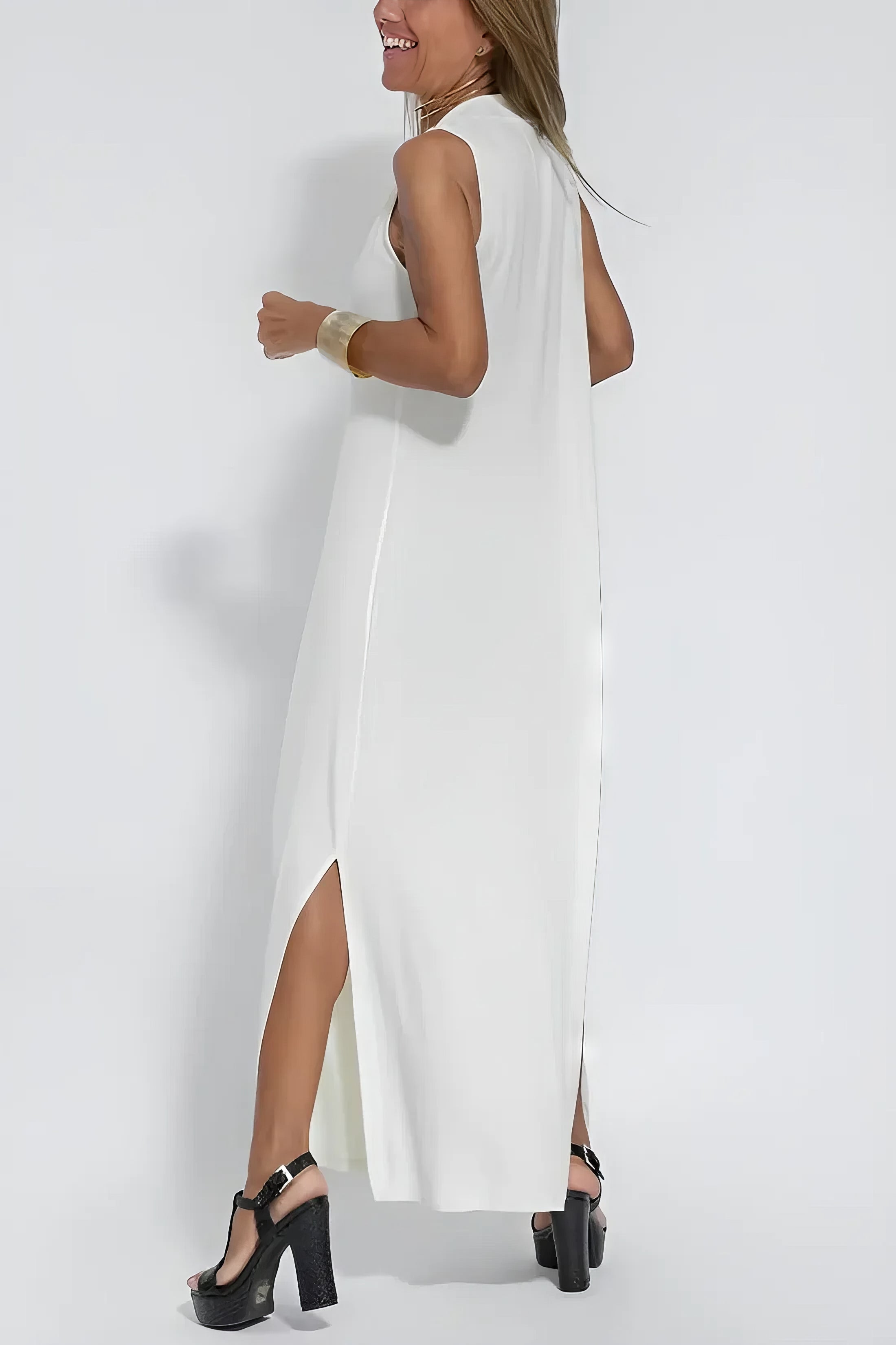 Claire – Sukienka maxi | Damska | Dekolt w serek i fason w literę A | Elegancka i swobodna | IVY&CO