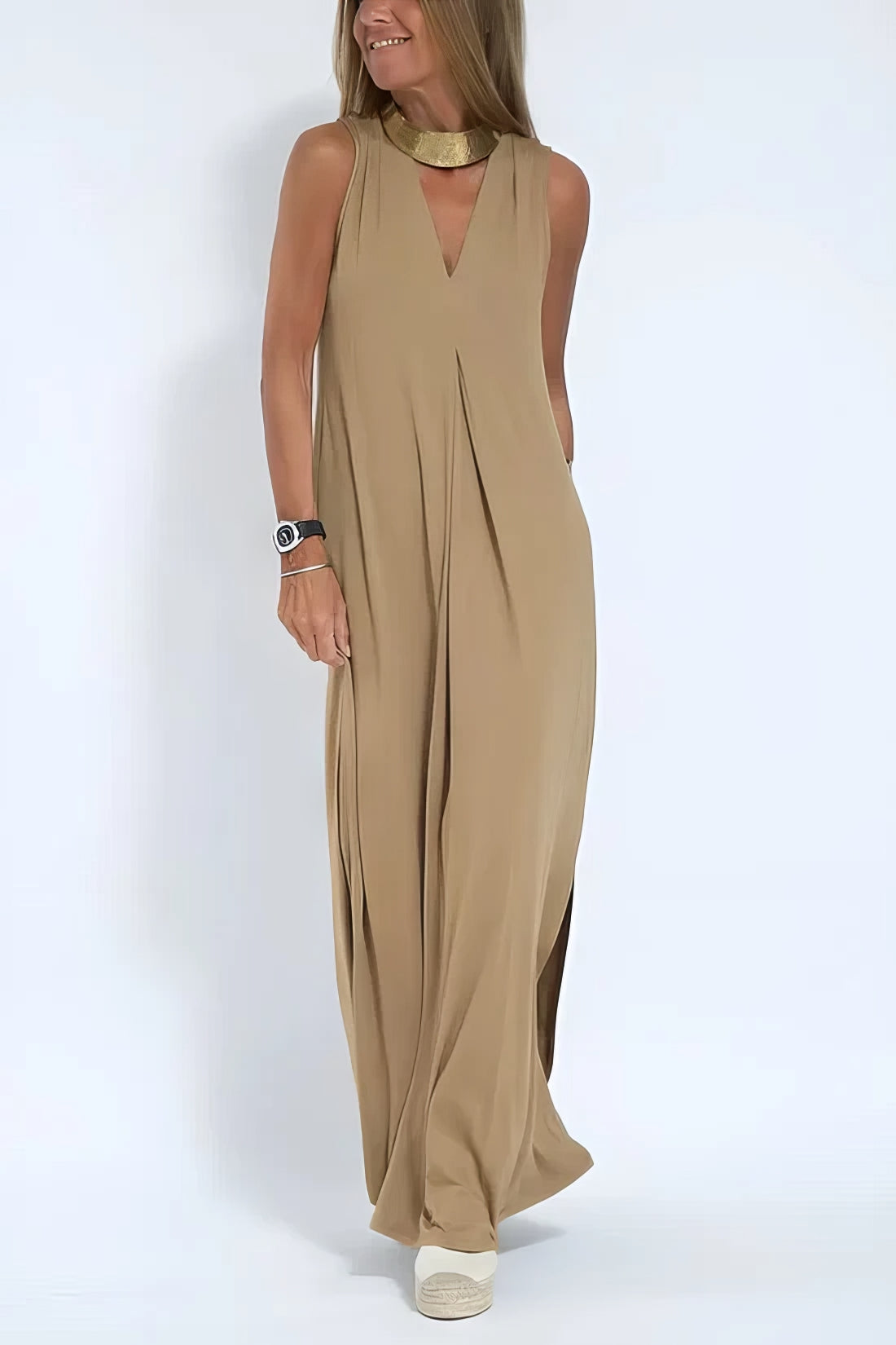 Claire – Sukienka maxi | Damska | Dekolt w serek i fason w literę A | Elegancka i swobodna | IVY&CO