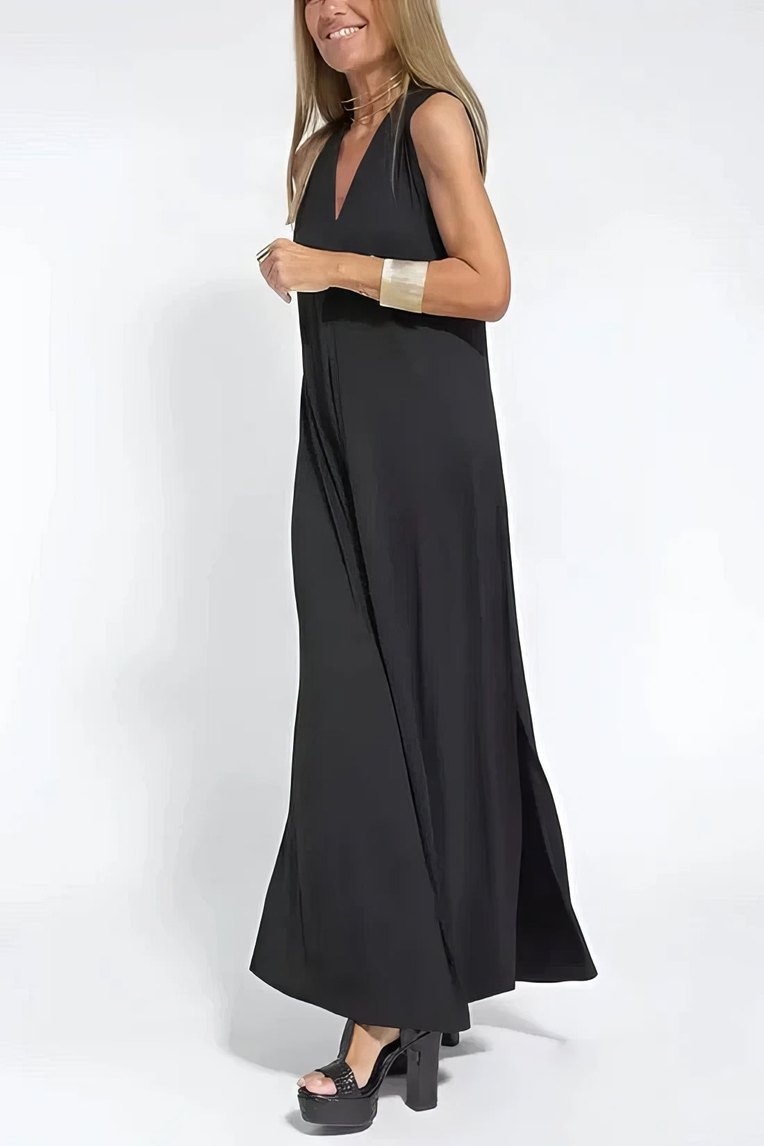 Claire – Sukienka maxi | Damska | Dekolt w serek i fason w literę A | Elegancka i swobodna | IVY&CO